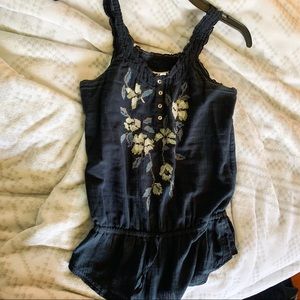 dark blue abercrombie & fitch tank top